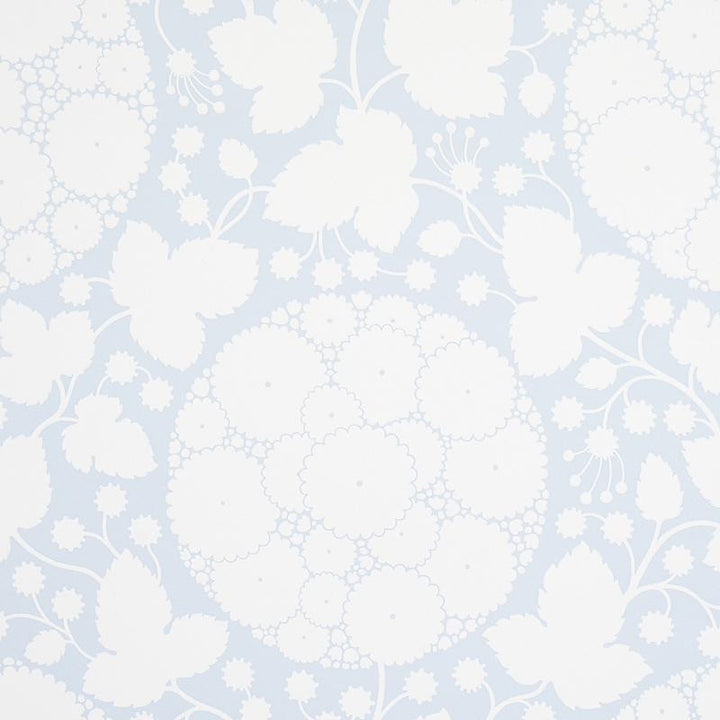 Marianne Sky 5010723 by Schumacher Wallpaper Flight Of Fancy 27.0" - Fabric Carolina -