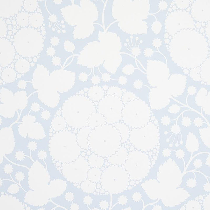 Marianne Sky 5010723 by Schumacher Designer Wallpaper Flight Of Fancy 27.0" - Swanky Fabrics -