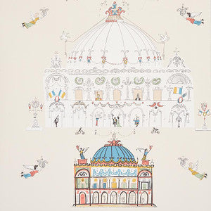 Opera Ivory 5012481 by Schumacher Wallpaper