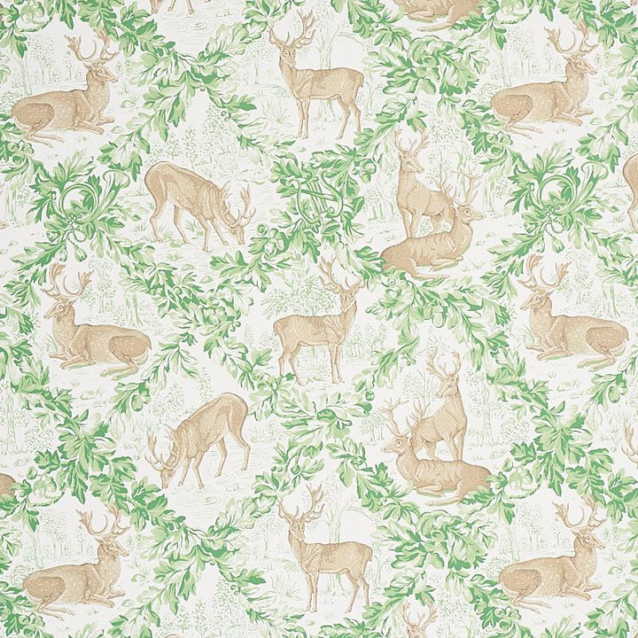 Woburn Meadow Forest 5012731 by Schumacher Wallpaper Luxe Lodge 27.0" - Fabric Carolina -