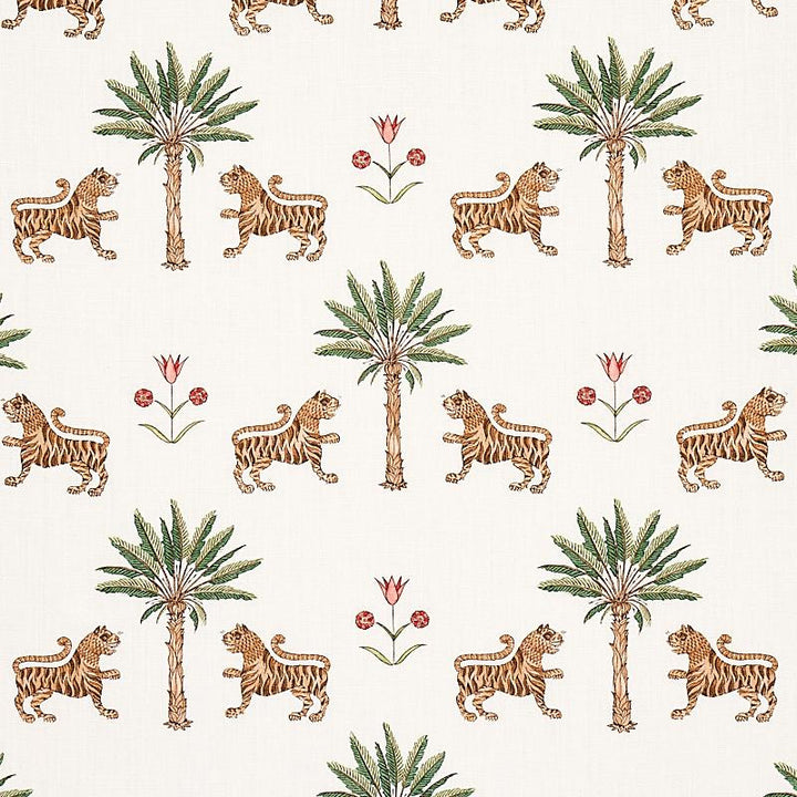 Tiger Palm Cocoa 179930 by Schumacher Fabric Mystique 13.5" - Fabric Carolina -