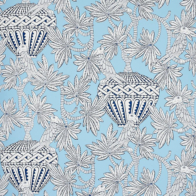 Santarem Sky 5012820 by Schumacher Wallpaper Mystique 27.0" - Fabric Carolina -