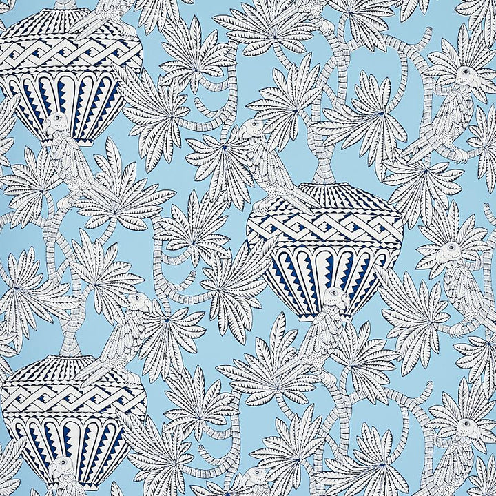 Santarem Sky 5012820 by Schumacher Wallpaper Mystique 27.0" - Fabric Carolina -