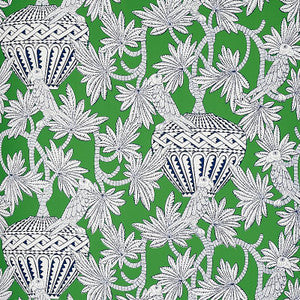 Santarem Green 5012821 by Schumacher Wallpaper