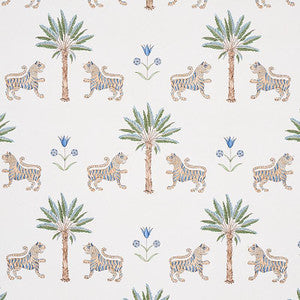 Tiger Palm Delft 5012921 by Schumacher Wallpaper