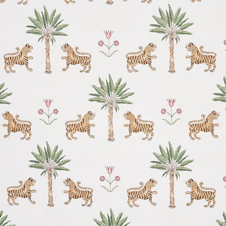 Tiger Palm Crimson 5012922 by Schumacher Wallpaper Mystique 13.5" - Fabric Carolina -