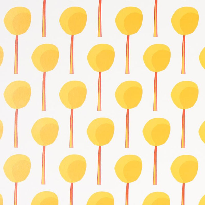 Topiary Marigold 5012700 by Schumacher Wallpaper Peg Norriss 2.0" - Fabric Carolina -