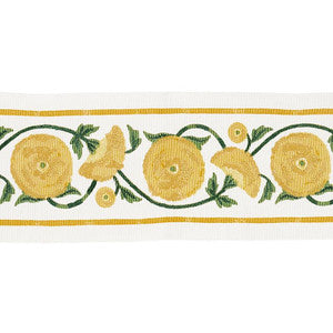 Saranda Flower Embroidery Tape Marigold 80391 by Schumacher Trim