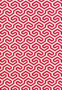 Ming Fret Cerise 66880 by Schumacher Fabric