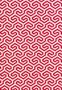 Ming Fret Cerise 66880 by Schumacher Fabric