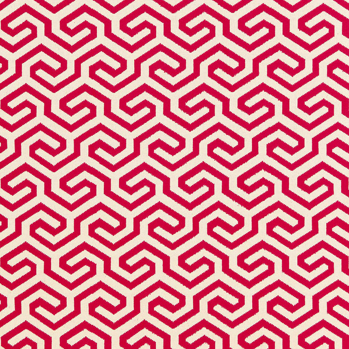 Ming Fret Cerise 66880 by Schumacher Fabric CHROMA COTTON 75% LINEN 25% FRANCE MARTINDALE 18,000 </p><p>Repeat: Horizontal: 4 1/8" (10CM) and Vertical: 5 1/2" (14CM) 50 - Fabric Carolina -