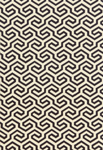 Ming Fret Noir 66881 by Schumacher Fabric