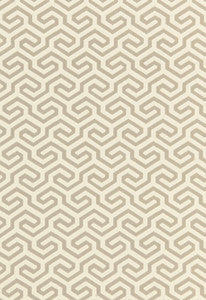 Ming Fret Flax 66882 by Schumacher Fabric