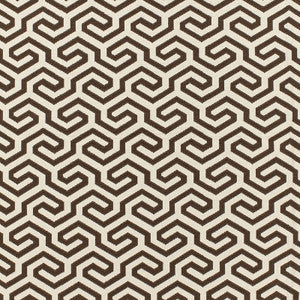 Ming Fret Chocolate 66885 by Schumacher Fabric