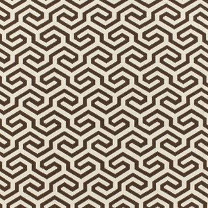 Ming Fret Chocolate 66885 by Schumacher Fabric