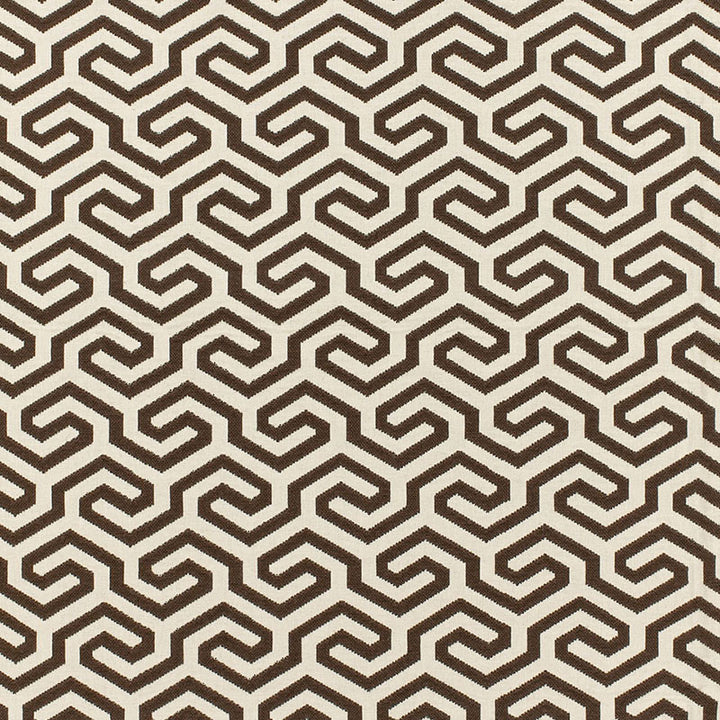Ming Fret Chocolate 66885 by Schumacher Fabric CHROMA SP14 COTTON 75% LINEN 25% FRANCE MARTINDALE 18,000 </p><p>Repeat: Horizontal: 4 1/8" (10CM) and Vertical: 5 1/2" (14CM) 50 - Fabric Carolina -
