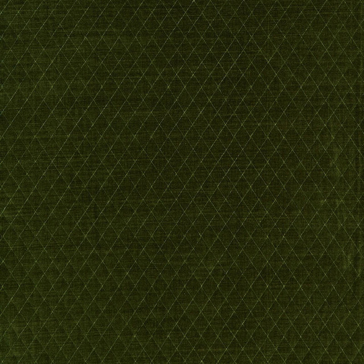 Paley Quilted Velvet Loden 66923 by Schumacher Designer Fabric CHROMA See Sample ITALY HEAVY DUTY </p><p>Repeat: Horizontal: 1" (3CM) and Vertical: 1 1/2" (4CM) 55" WIDE (140CM) - Swanky Fabrics -