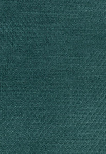 Paley Quilted Velvet Peacock 66924 by Schumacher Fabric