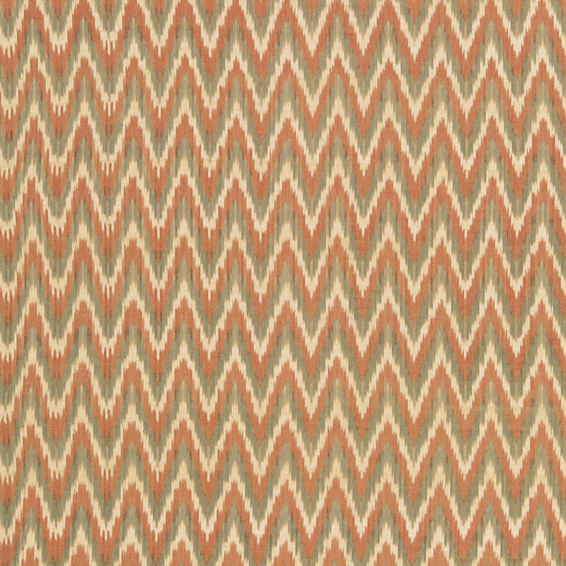 Adari Cotton Ikat Sienna 66940 by Schumacher Fabric CHROMA See Sample INDIA LIGHT DUTY </p><p>Repeat: Horizontal: 2 3/8" (6CM) and Vertical: 2 1/2" (6CM) 52" WIDE (132CM) - Fabric Carolina -