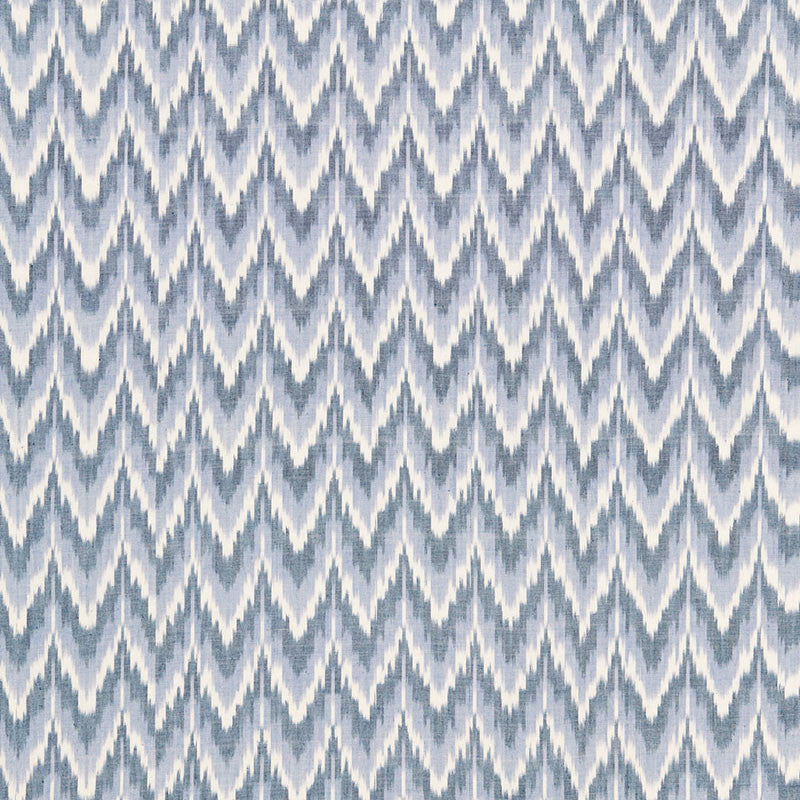 Adari Cotton Ikat Denim 66941 by Schumacher Fabric CHROMA COTTON 100% INDIA </p><p>Repeat: Horizontal: 2 3/8" (6CM) and Vertical: 2 1/2" (6CM) 52 - Fabric Carolina -