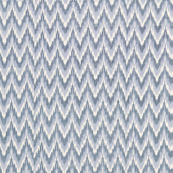 Adari Cotton Ikat Denim 66941 by Schumacher Fabric CHROMA See Sample INDIA LIGHT DUTY </p><p>Repeat: Horizontal: 2 3/8" (6CM) and Vertical: 2 1/2" (6CM) 52" WIDE (132CM) - Fabric Carolina -