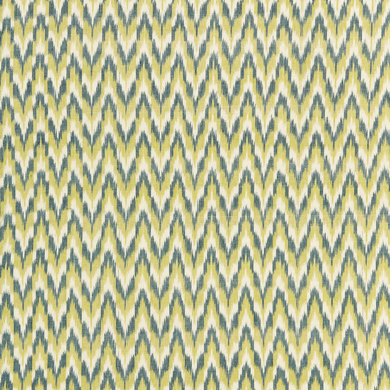 Adari Cotton Ikat Citron 66942 by Schumacher Fabric CHROMA See Sample INDIA LIGHT DUTY </p><p>Repeat: Horizontal: 2 3/8" (6CM) and Vertical: 2 1/2" (6CM) 52" WIDE (132CM) - Fabric Carolina -
