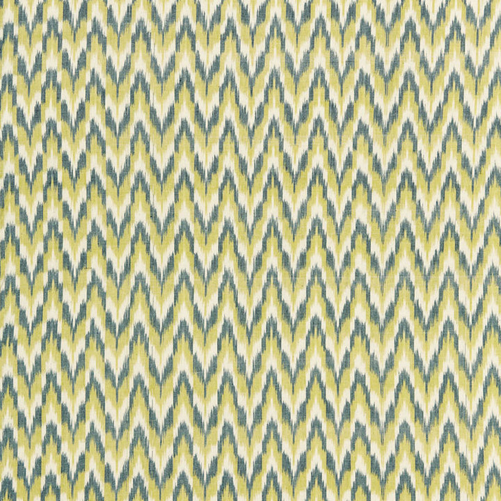 Adari Cotton Ikat Citron 66942 by Schumacher Fabric CHROMA See Sample INDIA LIGHT DUTY </p><p>Repeat: Horizontal: 2 3/8" (6CM) and Vertical: 2 1/2" (6CM) 52" WIDE (132CM) - Fabric Carolina -