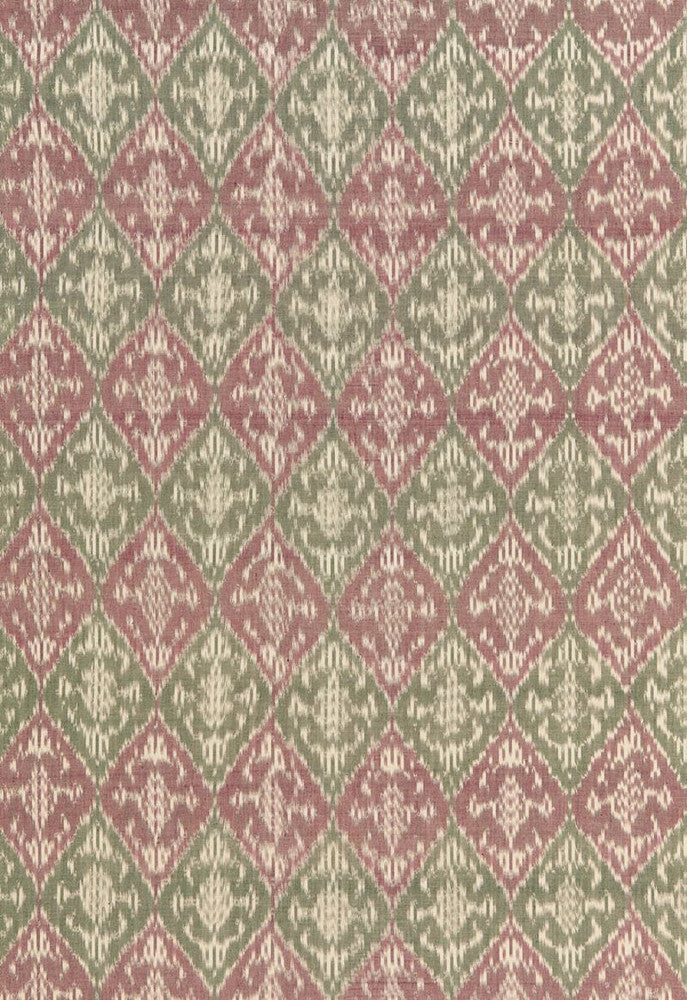 Varanasi Cotton Ikat Mulberry 66950 by Schumacher Fabric Chroma 100% Cotton - Horizontal: 4.25 and Vertical: 7.125 52 - Fabric Carolina -