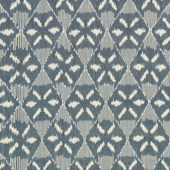 Darjeeling Cotton Ikat Denim 66961 by Schumacher Fabric CHROMA COTTON 100% INDIA </p><p>Repeat: Horizontal: 6 5/8" (17CM) and Vertical: 11" (28CM) 52 - Fabric Carolina -
