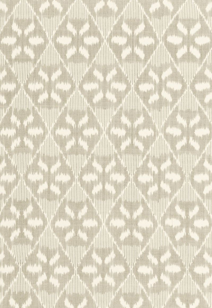 Darjeeling Cotton Ikat Stone 66964 by Schumacher Fabric Chroma 100% Cotton - Horizontal: 6.625 and Vertical: 11 52 - Fabric Carolina -