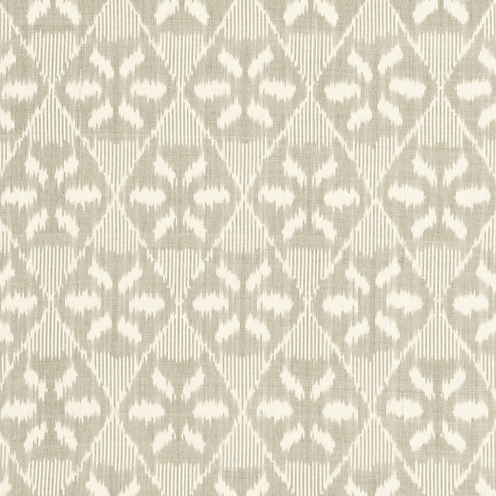 Darjeeling Cotton Ikat Stone 66964 by Schumacher Designer Fabric CHROMA COTTON 100% INDIA </p><p>Repeat: Horizontal: 6 5/8" (17CM) and Vertical: 11" (28CM) 52 - Swanky Fabrics -