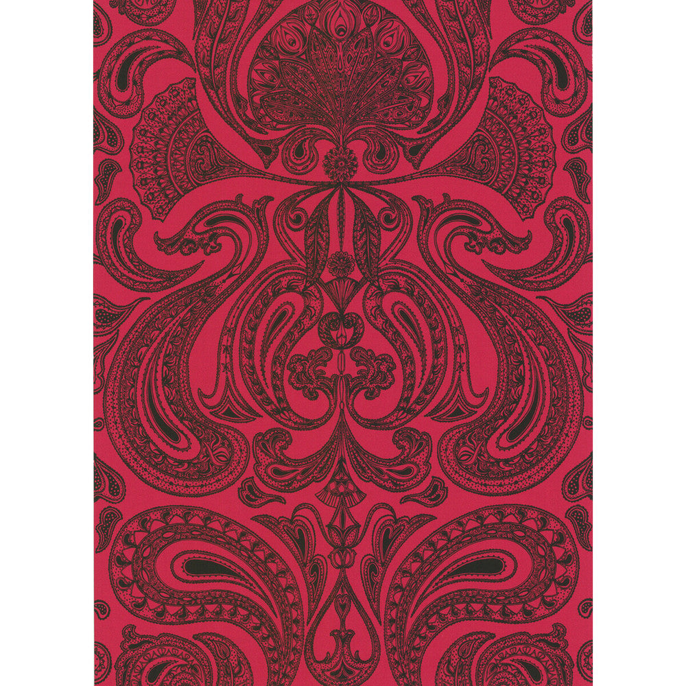 Malabar Red/Bla by Cole & Son Wallcovering COLE & SON NEW CONTEMPORARY PAPER - 100% United Kingdom Horizontal: 0 and Vertical: 28.5 20.5 - Fabric Carolina -