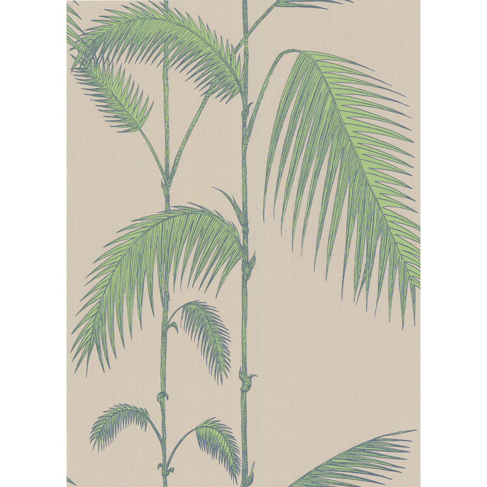 Palm Leaves Taupe/G by Cole & Son Designer Wallcovering COLE & SON NEW CONTEMPORARY PAPER - 100% United Kingdom - Horizontal: 0 and Vertical: 28.5 20.5 - Swanky Fabrics -