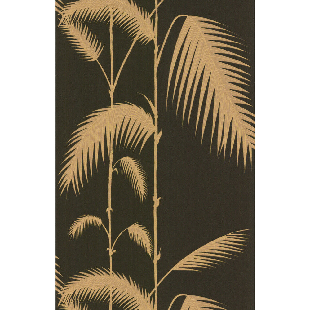 Palm Leaves Black/T by Cole & Son Designer Wallcovering COLE & SON NEW CONTEMPORARY PAPER - 100% United Kingdom Horizontal: 20.5 and Vertical: 28.3 20.5 - Swanky Fabrics -