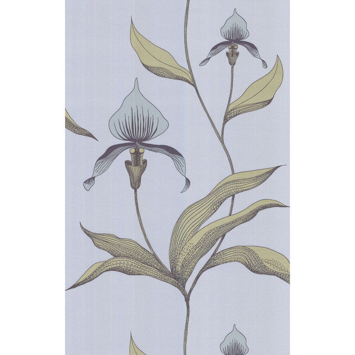 Orchid Blue Gr by Cole & Son Designer Wallcovering COLE & SON NEW CONTEMPORARY PAPER - 100% United Kingdom Horizontal: 0 and Vertical: 28.5 20.5 - Swanky Fabrics -