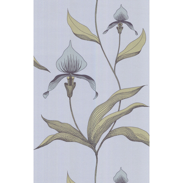 Orchid Blue Gr by Cole & Son Wallcovering COLE & SON NEW CONTEMPORARY PAPER - 100% United Kingdom Horizontal: 0 and Vertical: 28.5 20.5 - Fabric Carolina -