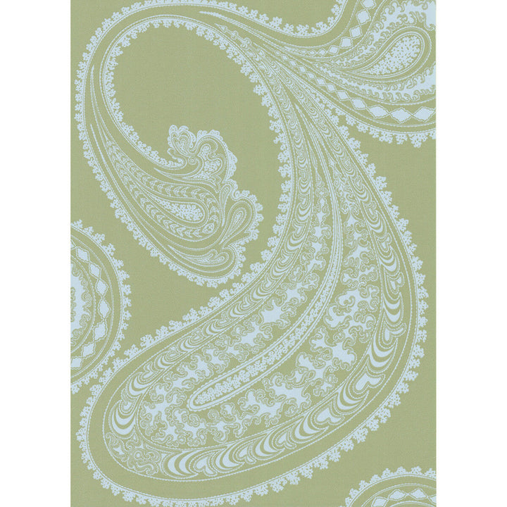 Rajapur Pale Bl/Gn by Cole & Son Designer Wallcovering COLE & SON NEW CONTEMPORARY PAPER - 100% United Kingdom Horizontal: 0 and Vertical: 28.5 20.5 - Swanky Fabrics -