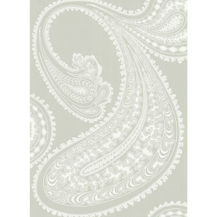 Rajapur White/Gy by Cole & Son Wallcovering COLE & SON NEW CONTEMPORARY PAPER - 100% United Kingdom - Horizontal: 21 and Vertical: 30 20.5 - Fabric Carolina -