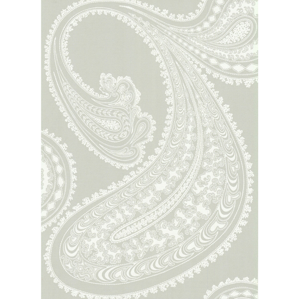 Rajapur White/Gy by Cole & Son Wallcovering COLE & SON NEW CONTEMPORARY PAPER - 100% United Kingdom Horizontal: 21 and Vertical: 30 20.5 - Fabric Carolina -