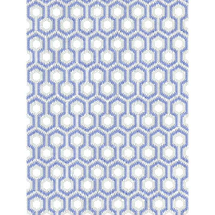 Hicks' Hexagon Blue/Gr by Cole & Son Wallcovering Cole & Son Wallcovering Hicks' Hexagon Blue/GrWallcovering COLE & SON NEW CONTEMPORARY PAPER - 100% United Kingdom </p><p>Repeat: H: 20.5, V: 4 20.5 - Fabric Carolina -