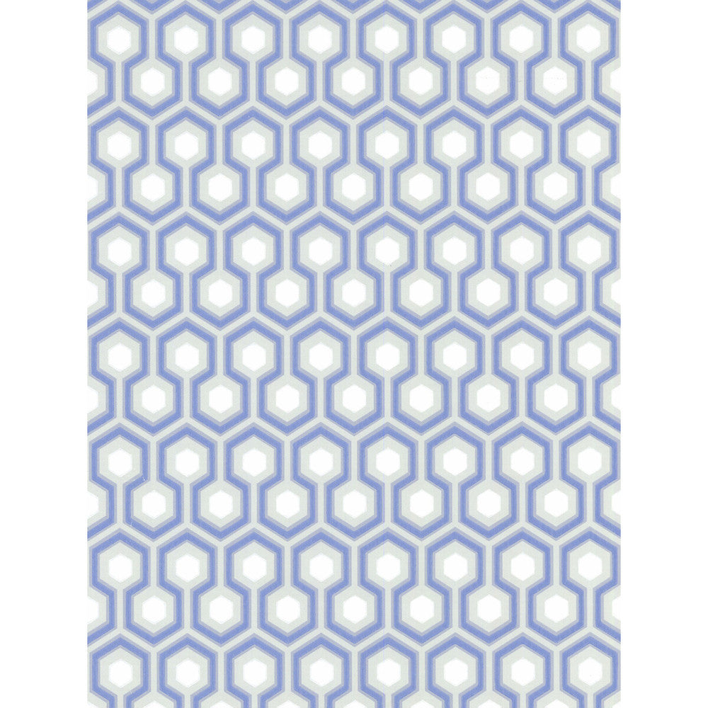 Hicks' Hexagon Blue/Gr by Cole & Son Wallcovering COLE & SON NEW CONTEMPORARY PAPER - 100% United Kingdom - Horizontal: 20.5 and Vertical: 4 20.5 - Fabric Carolina -