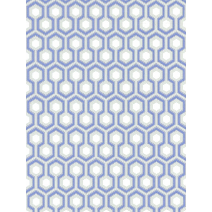 Hicks' Hexagon Blue/Gr by Cole & Son Wallcovering COLE & SON NEW CONTEMPORARY PAPER - 100% United Kingdom Horizontal: 20.5 and Vertical: 4 20.5 - Fabric Carolina -