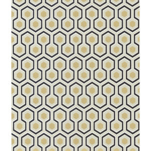 Hicks' Hexagon Black/G by Cole & Son Wallcovering