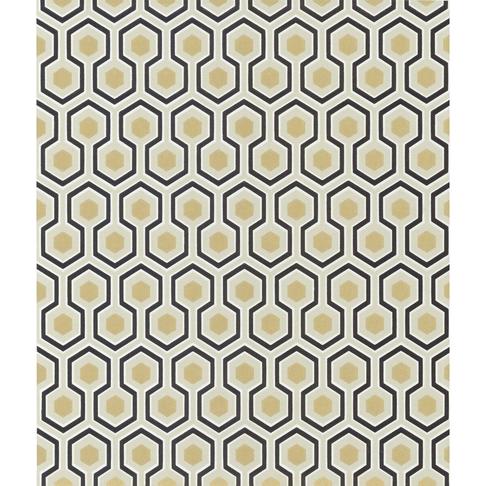 Hicks' Hexagon Black/G by Cole & Son Wallcovering COLE & SON NEW CONTEMPORARY PAPER - 100% United Kingdom Horizontal: 20.5 and Vertical: 4 20.5 - Fabric Carolina -