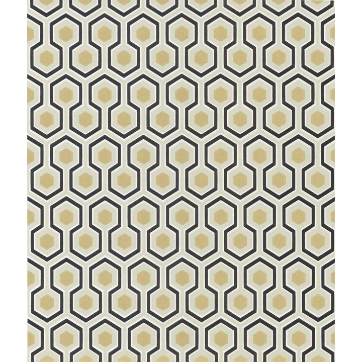 Hicks' Hexagon Black/G by Cole & Son Wallcovering COLE & SON NEW CONTEMPORARY PAPER - 100% United Kingdom - Horizontal: 20.5 and Vertical: 4 20.5 - Fabric Carolina -