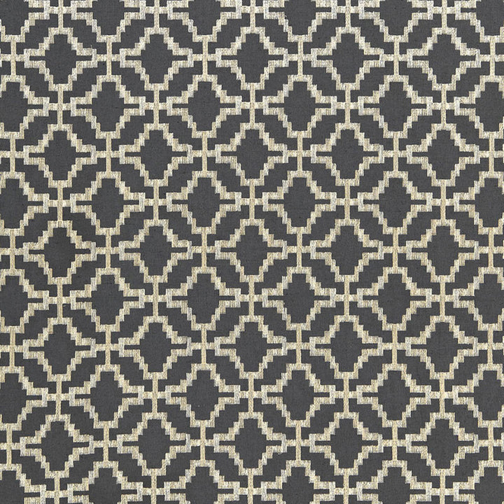 Sarana Linen Embroidery Carbon 67010 by Schumacher Fabric CHROMA See Sample INDIA HEAVY DUTY </p><p>Repeat: Horizontal: 5" (13CM) and Vertical: 5" (13CM) 52 1/2" WIDE (133CM) - Fabric Carolina -