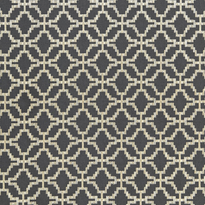 Sarana Linen Embroidery Carbon 67010 by Schumacher Fabric CHROMA LINEN 45% COTTON 37% INDIA MARTINDALE 10,000 </p><p>Repeat: Horizontal: 5" (13CM) and Vertical: 5" (13CM) 52.5 - Fabric Carolina -