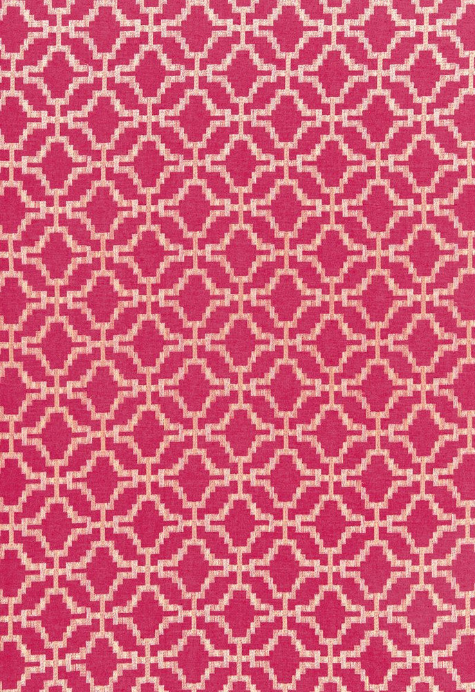 Sarana Linen Embroidery Raspberry 67012 by Schumacher Fabric Chroma 45% Linen, 37% Cotton, 18% Rayon Martindale 10,000 Horizontal: 5 and Vertical: 5 52.5 - Fabric Carolina -