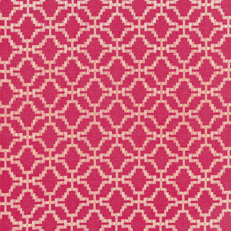 Sarana Linen Embroidery Raspberry 67012 by Schumacher Fabric CHROMA LINEN 45% COTTON 37% INDIA MARTINDALE 10,000 </p><p>Repeat: Horizontal: 5" (13CM) and Vertical: 5" (13CM) 52.5 - Fabric Carolina -