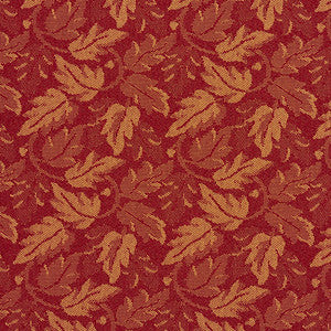 6701 Wine/Leaf by Charlotte Fabric
